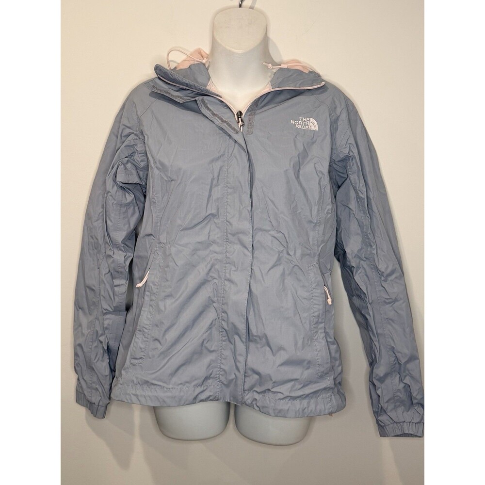 The North Face DryVent Rain Jacket Gray & Light Pink Size S Small EUC!!